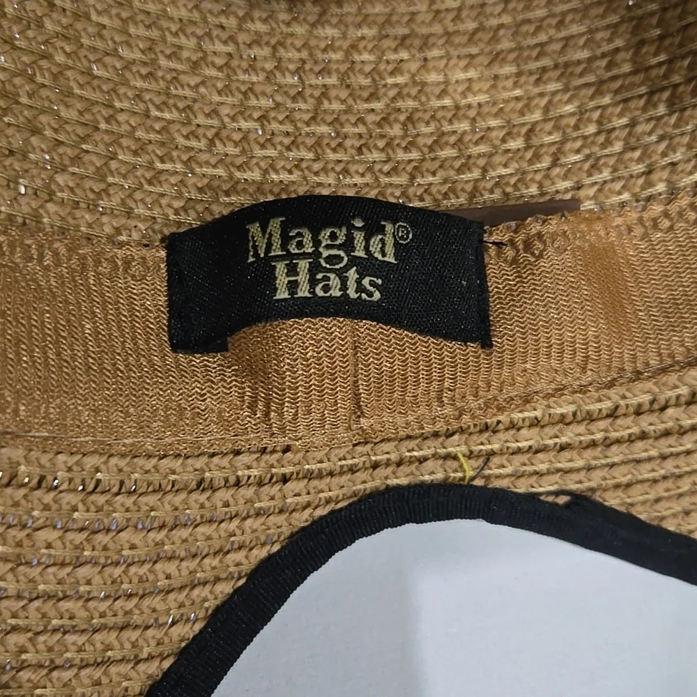 Magid Hats Straw Sun Hat Coastal Bonnet‎ Wide Brim Beach Travel - Picture 5 of 16